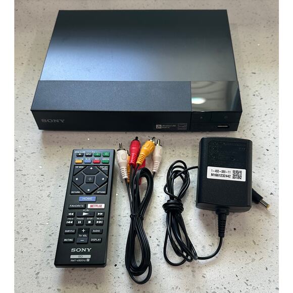 Sony BDP-S3700 Blu-Ray Player With Remote and Cables Wireless LAN Tested - Picture 1 of 6